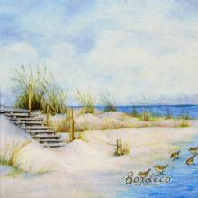 Serwetka decoupage firmy IHR plaża, wydmy 33X33cm